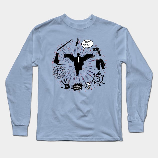 Castiel Long Sleeve T-Shirt by Winchestered